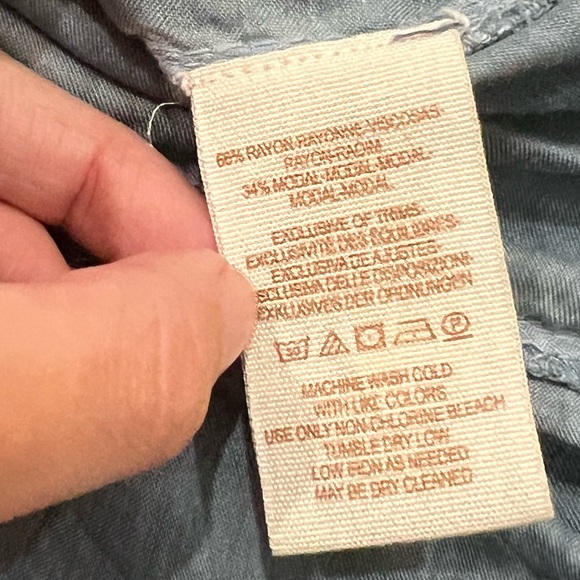 Free people blue rayon tunic dress - Picture 4 of 6